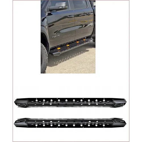 2 x marchepieds / tubes de seuil pour dodge ram 1500 dt 2019 - 2024