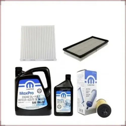 KIT CAMBIO OLIO MOPAR 5W-20 + FILTRI OLIO, ARIA E ABITACOLO PER RAM 1500 3.6 V6 2019-2024