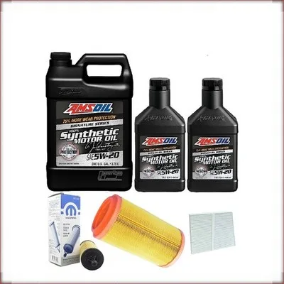 KIT D'HUILE AMSOIL 5W-20 HUILE/FILTRE À AIR/FILTRE D'HABITACLE POUR RAM PROMASTE...