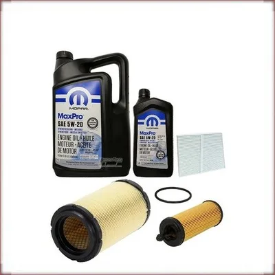 KIT OLIO MOPAR 5W-20 + FILTRI OLIO, ARIA E ABITACOLO PER RAM PROMASTER 3.6 V6 20...