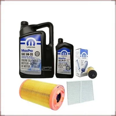 KIT OLIO MOPAR 5W-20 + FILTRI OLIO, ARIA E ABITACOLO PER RAM PROMASTER 3.6 V6 20...