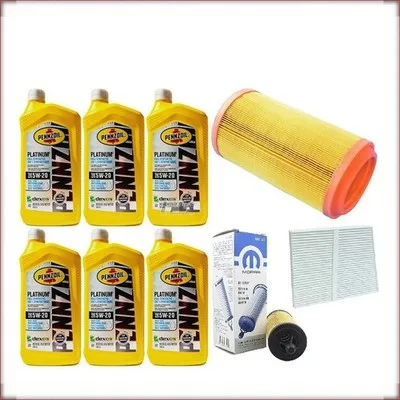 ZESTAW OLEJU PENNZOIL 5W-20 + FILTRY OLEJU, POWIETRZA I KABINOWY DO RAM PROMASTE...