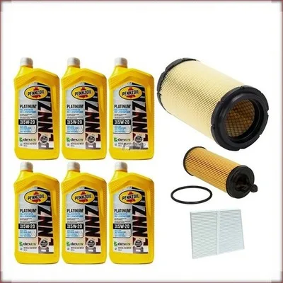ZESTAW OLEJU PENNZOIL 5W-20 + FILTRY OLEJU, POWIETRZA I KABINOWY DO RAM PROMASTE...