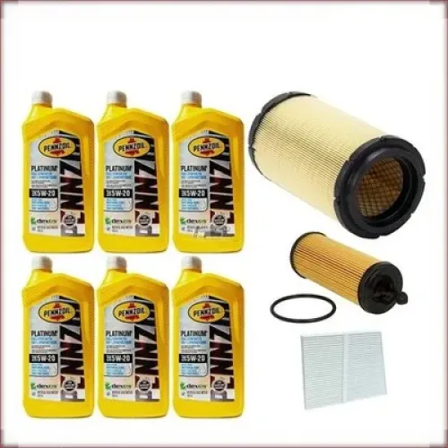 ZESTAW OLEJU PENNZOIL 5W-20 + FILTRY OLEJU, POWIETRZA I KABINOWY DO RAM PROMASTER 3.6 V6 2014-2022