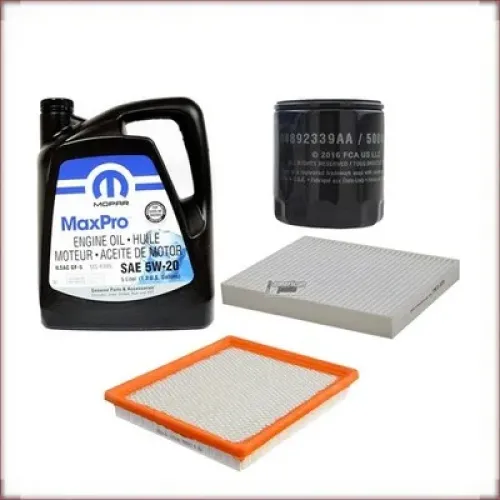 KIT D'HUILE MOPAR 5W-20 HUILE/FILTRE À AIR/FILTRE D'HABITACLE POUR DODGE AVENGER 2.4 R4 2008-2014