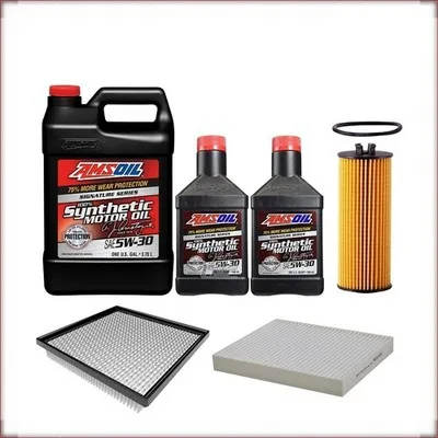 KIT OLIO AMSOIL 5W-30 + FILTRI OLIO, ARIA E ABITACOLO PER DODGE AVENGER 3.6 V6 2...