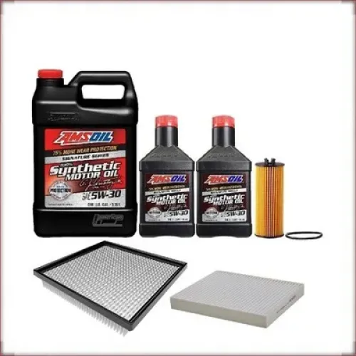 KIT D'HUILE AMSOIL 5W-30 HUILE/FILTRE À AIR/FILTRE D'HABITACLE POUR DODGE AVENGER 3.6 V6 2011-2012