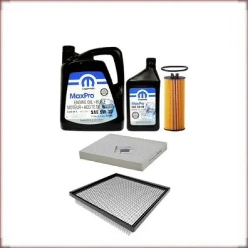 KIT D'HUILE MOPAR 5W-30 HUILE/FILTRE À AIR/FILTRE D'HABITACLE POUR DODGE AVENGER 3.6 V6 2011-2012
