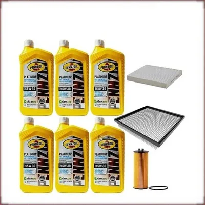 ZESTAW OLEJU PENNZOIL 5W-30 + FILTRY OLEJU, POWIETRZA I KABINOWY DO DODGE AVENGE...