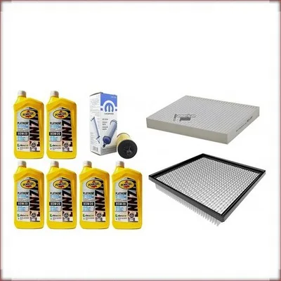 ZESTAW OLEJU PENNZOIL 5W-20 + FILTRY OLEJU, POWIETRZA I KABINOWY DO DODGE AVENGE...