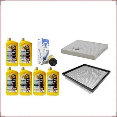 ZESTAW OLEJU PENNZOIL 5W-20 + FILTRY OLEJU, POWIETRZA I KABINOWY DO DODGE AVENGER 3.6 V6 2014-2015