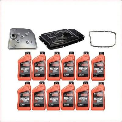 KIT OLIO CAMBIO MERCON LV FILTRO E COPPA OLIO PER FORD EXPEDITION 6R60/6R75/6R80