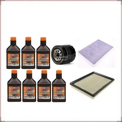 KIT D'HUILE AMSOIL 0W-40 HUILE/FILTRE À AIR/FILTRE D'HABITACLE POUR DODGE CHALLE...