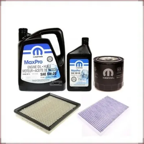 KIT D'HUILE MOPAR 5W-20 HUILE/FILTRE À AIR/HABITACLE POUR DODGE CHARGER 2.7 V6 2005-2007