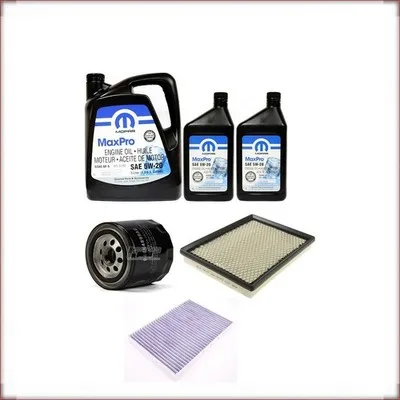 KIT OLIO MOPAR 5W-20 + FILTRI OLIO, ARIA E ABITACOLO PER DODGE CHARGER 5.7 V8 20...