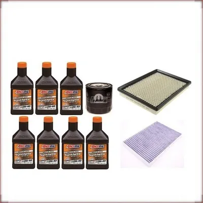KIT D'HUILE AMSOIL 0W-40 HUILE/FILTRE À AIR/HABITACLE POUR DODGE CHARGER 6.1 V8 ...