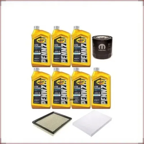 ZESTAW OLEJU PENNZOIL 0W-40 + FILTRY OLEJU, POWIETRZA I KABINOWY DO DODGE CHARGER 6.1 V8 2006-2007