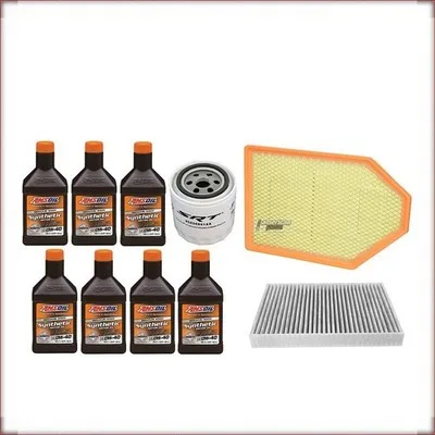KIT OLIO AMSOIL 0W-40 + FILTRI OLIO, ARIA E ABITACOLO PER DODGE CHARGER 6.2 V8 2...