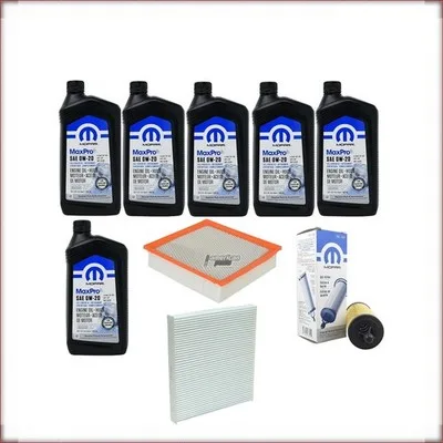 KIT OLIO MOPAR 0W-20 + FILTRI OLIO, ARIA E ABITACOLO PER DODGE DURANGO 3.6 V6 20...