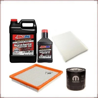 AMSOIL 5W-30 + FILTRY OLEJU, POWIETRZA I KABINOWY DO DODGE GRAND CARAVAN 3.3 V6 ...