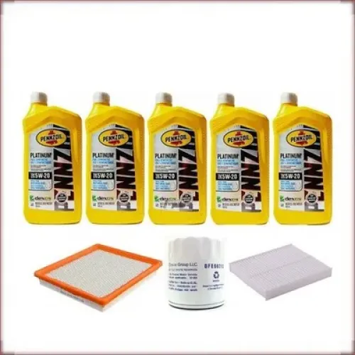 PENNZOIL 5W-20 HUILE/FILTRE À AIR/HABITACLE POUR DODGE GRAND CARAVAN 3.3 V6 2008-2010