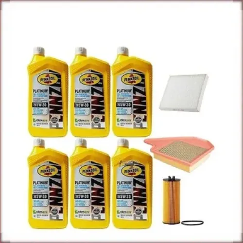 PENNZOIL 5W-30 + FILTRI OLIO, ARIA E ABITACOLO PER DODGE GRAND CARAVAN 3.6 V6 2011-2012