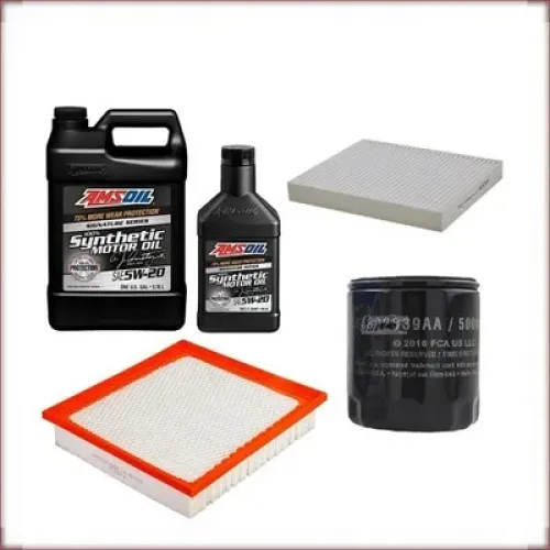 KIT OLIO AMSOIL 5W-20 + FILTRI OLIO, ARIA E ABITACOLO PER DODGE JOURNEY 2.4 R4 2009-2020