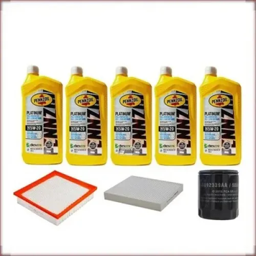 ZESTAW OLEJU PENNZOIL 5W-20 + FILTRY OLEJU, POWIETRZA I KABINOWY DO DODGE JOURNEY 2.4 R4 2009-2020