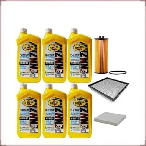 KIT OLIO PENNZOIL 5W-30 + FILTRI OLIO, ARIA E ABITACOLO PER DODGE JOURNEY 3.6 V6 2011-2012
