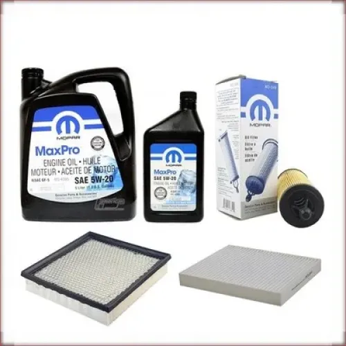KIT OLIO MOPAR 5W-20 + FILTRI OLIO, ARIA E ABITACOLO PER DODGE JOURNEY 3.6 V6 2014-2020