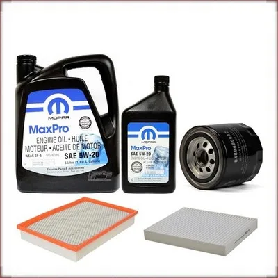 ÖLWECHSELSET MOPAR 5W-20 ÖL/LUFT/INNENRAUMFILTER FÜR DODGE RAM 4.7 V8 2011-2013