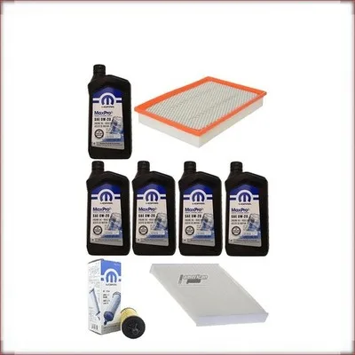 KIT OLIO MOPAR 0W-20 + FILTRI OLIO, ARIA E ABITACOLO PER DODGE RAM 1500 3.6 V6 2...