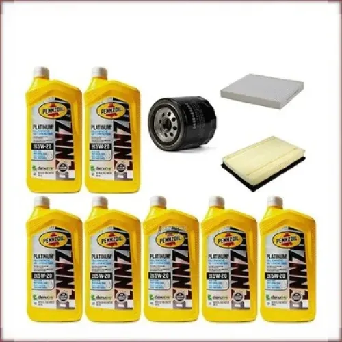 KIT OLIO PENNZOIL 5W-20 + FILTRI OLIO, ARIA E ABITACOLO PER DODGE RAM 1500 5.7 V8 2011-2012