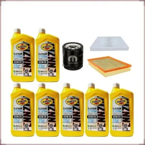 ZESTAW OLEJU PENNZOIL 5W-20 + FILTRY OLEJU, POWIETRZA I KABINOWY DO DODGE RAM 1500 5.7 V8 2019-2021