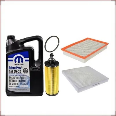MOPAR 0W-20 + FILTRI OLIO, ARIA E ABITACOLO PER DODGE RAM 1500 PICKUP 3.6 V6 201...