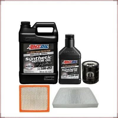 KIT OLIO AMSOIL 5W-20 + FILTRI OLIO, ARIA E ABITACOLO PER CHRYSLER 200 2.4 R4 20...