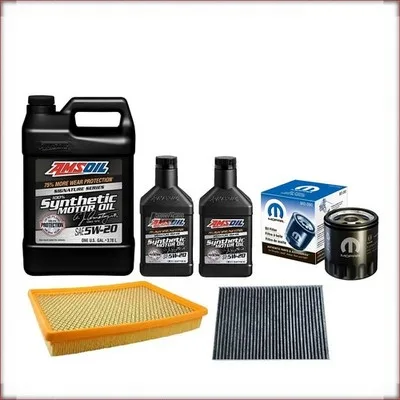 KIT OLIO AMSOIL 5W-20 + FILTRI OLIO, ARIA E ABITACOLO PER CHRYSLER 300C 2.7 V6 2...