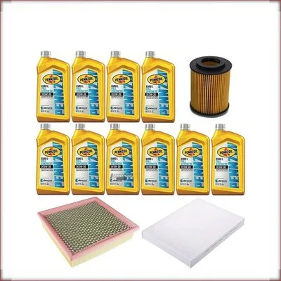 ZESTAW OLEJU PENNZOIL 5W-30 + FILTRY OLEJU, POWIETRZA I KABINOWY DO CHRYSLER 300...