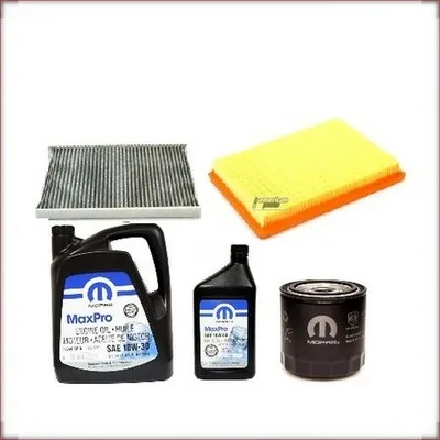 KIT OLIO MOPAR 10W-30 + FILTRI OLIO, ARIA E ABITACOLO PER CHRYSLER 300C 3.5 V6 2...