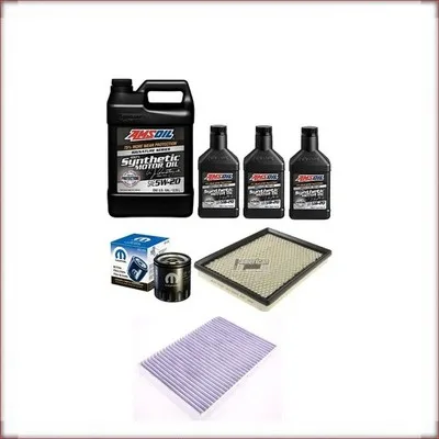 KIT OLIO AMSOIL 5W-20 + FILTRI OLIO, ARIA E ABITACOLO PER CHRYSLER 300C 5.7 V8 2...