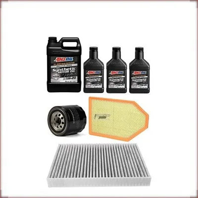 KIT OLIO AMSOIL 5W-20 + FILTRI OLIO, ARIA E ABITACOLO PER CHRYSLER 300C 5.7 V8 2...