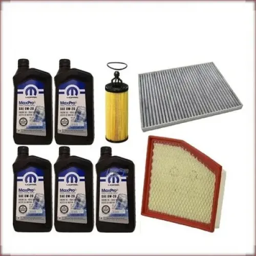 MOPAR 0W-20 + FILTRI OLIO, ARIA E ABITACOLO PER CHRYSLER GRAND CARAVAN 3.6 V6 2021-2022