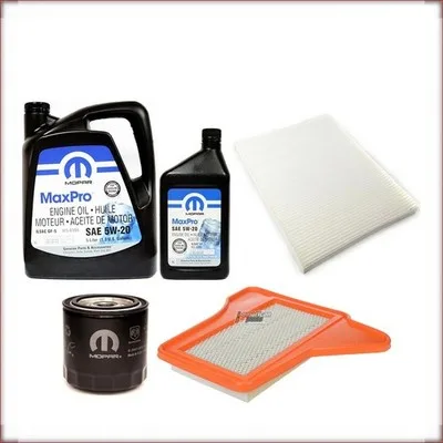 MOPAR 10W-30 + FILTRI OLIO, ARIA E ABITACOLO PER CHRYSLER PACIFICA 3.5 V6 2004-2...