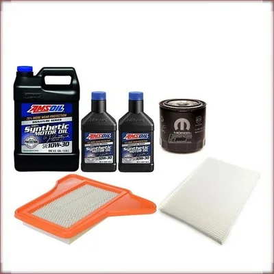 KIT OLIO AMSOIL 10W-30 + FILTRI OLIO, ARIA E ABITACOLO PER CHRYSLER PACIFICA 4.0...