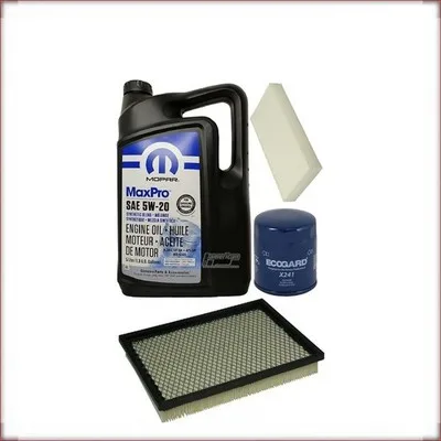 MOPAR 5W-30 + FILTRI OLIO, ARIA E ABITACOLO PER CHRYSLER PT CRUISER 2.4 R4 2001-...