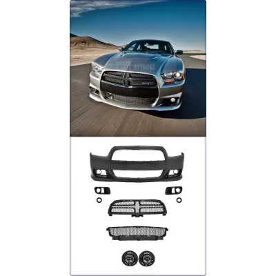 PARAURTI ANTERIORE COMPLETO PER DODGE CHARGER 2011 - 2014 SRT STILE SENZA RADAR