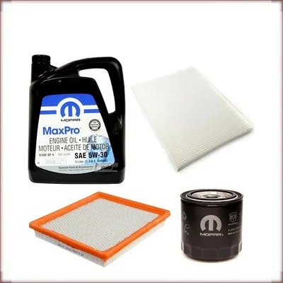 MOPAR 5W-30 + FILTRI OLIO, ARIA E ABITACOLO PER CHRYSLER TOWN & COUNTRY 3.8 V6 2...