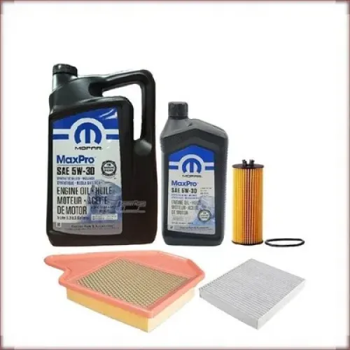 MOPAR 5W-30 + FILTRI OLIO, ARIA E ABITACOLO PER CHRYSLER TOWN COUNTRY 3.6 V6 2011-2012