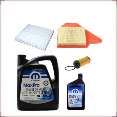MOPAR 5W-20 + KIT FILTRI PER CHRYSLER TOWN CUNTRY / DODGE GRAND CARAVAN 3.6 V6 2...