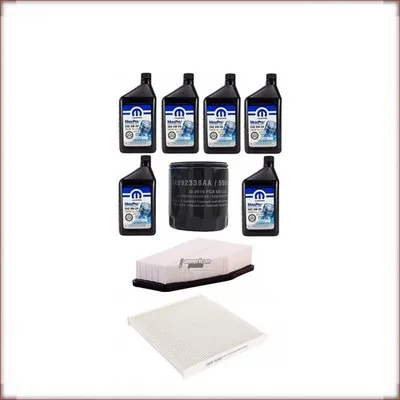 KIT OLIO MOPAR 0W-20 + FILTRI OLIO, ARIA E ABITACOLO PER JEEP CHEROKEE 2.4 R4 20...